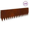 KRAWĘŻNIK DO TRAWNIKA 10 PCS 103X30CM STAL RDZAWY
