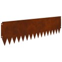 KRAWĘŻNIK DO TRAWNIKA 10 PCS 103X30CM STAL RDZAWY