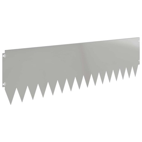 VidaXL Krawężnik do trawnika 10 pcs 103 x 30 cm Stal srebrny
