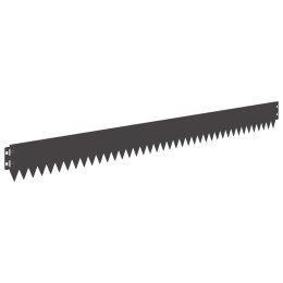 VidaXL Krawężnik do trawnika 20 pcs 103 x 10 cm Stal Czarny