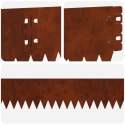 VidaXL Krawężnik do trawnika 20 pcs 103 x 10 cm Stal Rdzawy