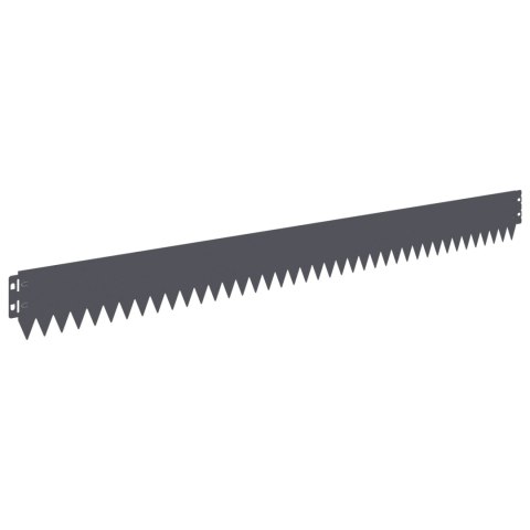 VidaXL Krawężnik do trawnika 20 pcs 103 x 10 cm Stal antracytowy