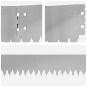 VidaXL Krawężnik do trawnika 20 pcs 103 x 10 cm Stal srebrny