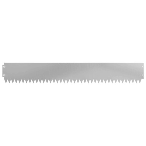 VidaXL Krawężnik do trawnika 20 pcs 103 x 15 cm Stal srebrny