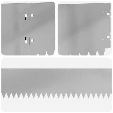 VidaXL Krawężnik do trawnika 20 pcs 103 x 15 cm Stal srebrny