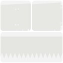 KRAWĘŻNIK DO TRAWNIKA 20 PCS 103X20CM STAL BIAŁY