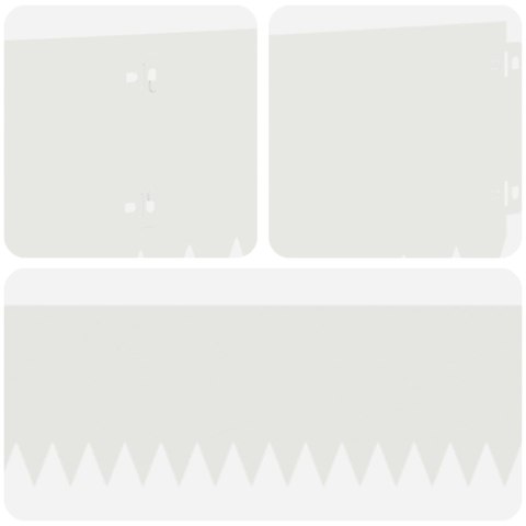 KRAWĘŻNIK DO TRAWNIKA 20 PCS 103X20CM STAL BIAŁY
