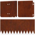 VidaXL Krawężnik do trawnika 20 pcs 103 x 20 cm Stal Rdzawy