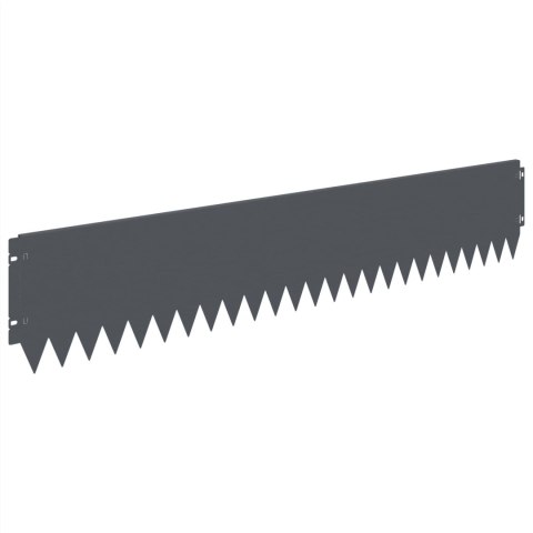 KRAWĘŻNIK DO TRAWNIKA 20 PCS 103X20CM STAL ANTRACYTOWY