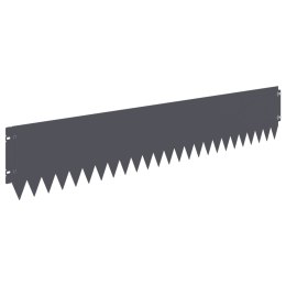 VidaXL Krawężnik do trawnika 20 pcs 103 x 20 cm Stal antracytowy