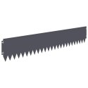 VidaXL Krawężnik do trawnika 20 pcs 103 x 20 cm Stal antracytowy