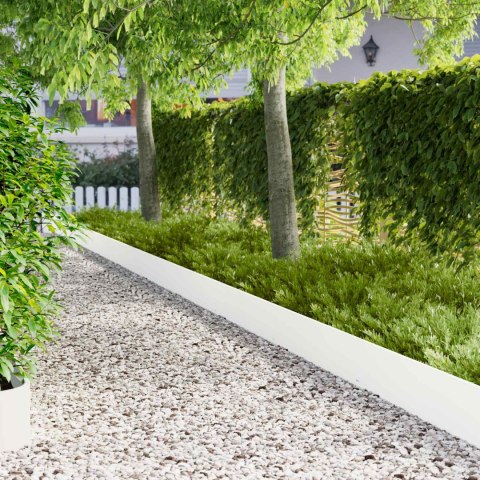 KRAWĘŻNIK DO TRAWNIKA 20 PCS 103X25CM STAL BIAŁY