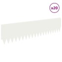 KRAWĘŻNIK DO TRAWNIKA 20 PCS 103X25CM STAL BIAŁY