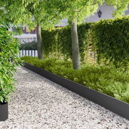 KRAWĘŻNIK DO TRAWNIKA 20 PCS 103X25CM STAL CZARNY