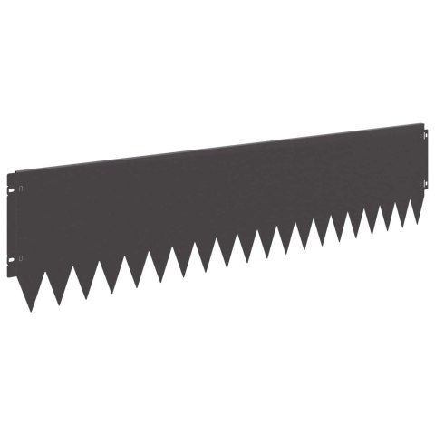 KRAWĘŻNIK DO TRAWNIKA 20 PCS 103X25CM STAL CZARNY