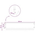 KRAWĘŻNIK DO TRAWNIKA 20 PCS 103X25CM STAL CZARNY