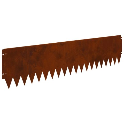 KRAWĘŻNIK DO TRAWNIKA 20 PCS 103X25CM STAL RDZAWY