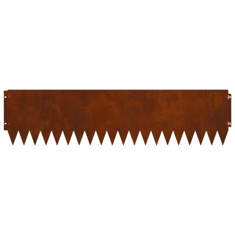 KRAWĘŻNIK DO TRAWNIKA 20 PCS 103X25CM STAL RDZAWY