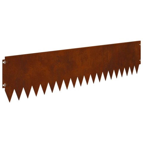 KRAWĘŻNIK DO TRAWNIKA 20 PCS 103X25CM STAL RDZAWY