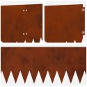 KRAWĘŻNIK DO TRAWNIKA 20 PCS 103X25CM STAL RDZAWY