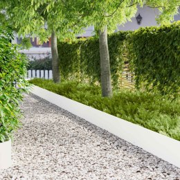 KRAWĘŻNIK DO TRAWNIKA 20 PCS 103X30CM STAL BIAŁY