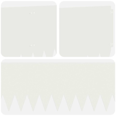 KRAWĘŻNIK DO TRAWNIKA 20 PCS 103X30CM STAL BIAŁY