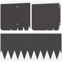 KRAWĘŻNIK DO TRAWNIKA 20 PCS 103X30CM STAL CZARNY
