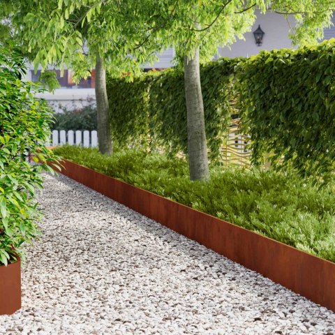 KRAWĘŻNIK DO TRAWNIKA 20 PCS 103X30CM STAL RDZAWY