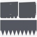 KRAWĘŻNIK DO TRAWNIKA 20 PCS 103X30CM STAL ANTRACYTOWY