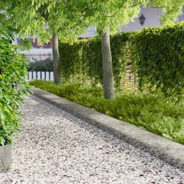 KRAWĘŻNIK DO TRAWNIKA 20 PCS 103X30CM STAL SREBRNY