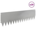 KRAWĘŻNIK DO TRAWNIKA 20 PCS 103X30CM STAL SREBRNY