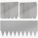 KRAWĘŻNIK DO TRAWNIKA 20 PCS 103X30CM STAL SREBRNY
