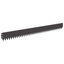 VidaXL Krawężnik do trawnika 30 pcs 103 x 10 cm Stal Czarny