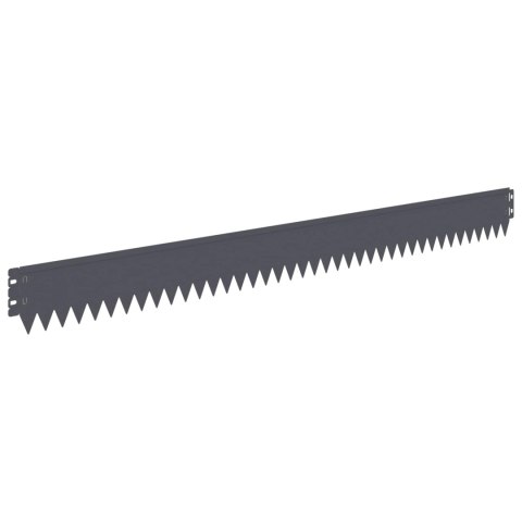 VidaXL Krawężnik do trawnika 30 pcs 103 x 10 cm Stal antracytowy