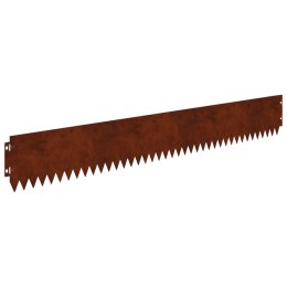 VidaXL Krawężnik do trawnika 30 pcs 103 x 15 cm Stal Rdzawy