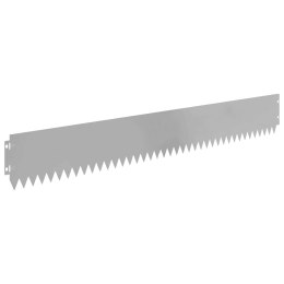VidaXL Krawężnik do trawnika 30 pcs 103 x 15 cm Stal srebrny