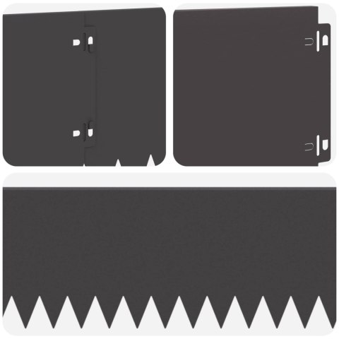 KRAWĘŻNIK DO TRAWNIKA 30 PCS 103X20CM STAL CZARNY