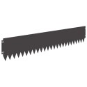 VidaXL Krawężnik do trawnika 30 pcs 103 x 20 cm Stal Czarny