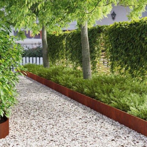 KRAWĘŻNIK DO TRAWNIKA 30 PCS 103X20CM STAL RDZAWY