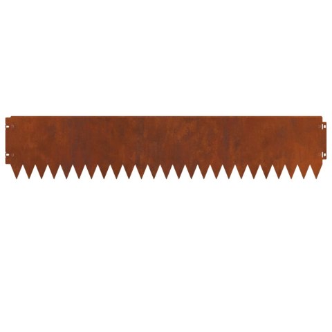 KRAWĘŻNIK DO TRAWNIKA 30 PCS 103X20CM STAL RDZAWY