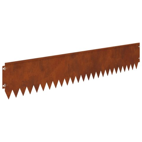 KRAWĘŻNIK DO TRAWNIKA 30 PCS 103X20CM STAL RDZAWY