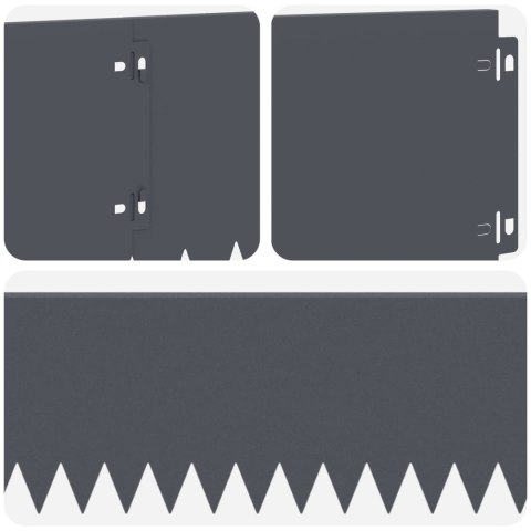 KRAWĘŻNIK DO TRAWNIKA 30 PCS 103X20CM STAL ANTRACYTOWY