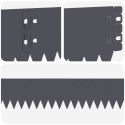 VidaXL Krawężnik do trawnika 50 pcs 103 x 10 cm Stal antracytowy