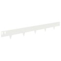 VidaXL Krawężnik do trawnika 10 pcs 100 x 12 cm Stal Biały