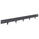 KRAWĘŻNIK DO TRAWNIKA 10 PCS 100X12CM STAL ANTRACYTOWY