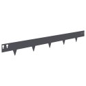 KRAWĘŻNIK DO TRAWNIKA 10 PCS 100X12CM STAL ANTRACYTOWY