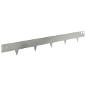 KRAWĘŻNIK DO TRAWNIKA 10 PCS 100X12CM STAL SREBRNY