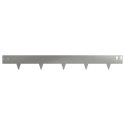 KRAWĘŻNIK DO TRAWNIKA 10 PCS 100X12CM STAL SREBRNY