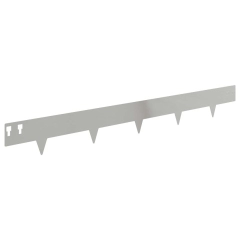 KRAWĘŻNIK DO TRAWNIKA 10 PCS 100X12CM STAL SREBRNY