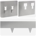 KRAWĘŻNIK DO TRAWNIKA 10 PCS 100X12CM STAL SREBRNY